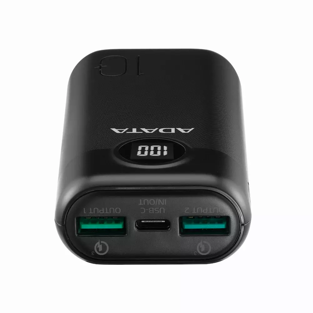 Външна батерия ADATA P10000 QUICK CHARGE Black
