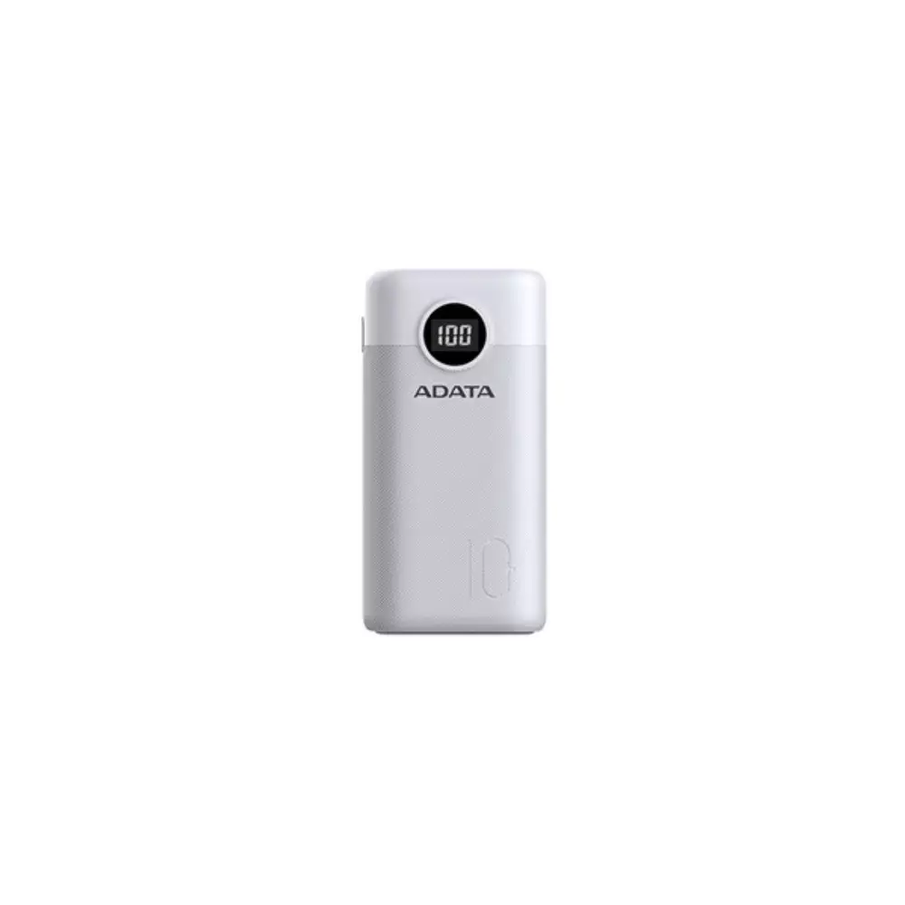 Външна батерия ADATA P10000 QUICK CHARGE White