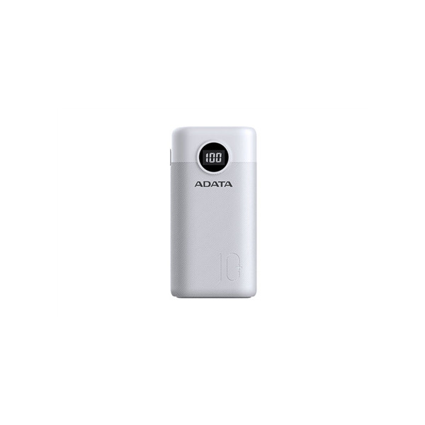 Външна батерия ADATA P10000 QUICK CHARGE White