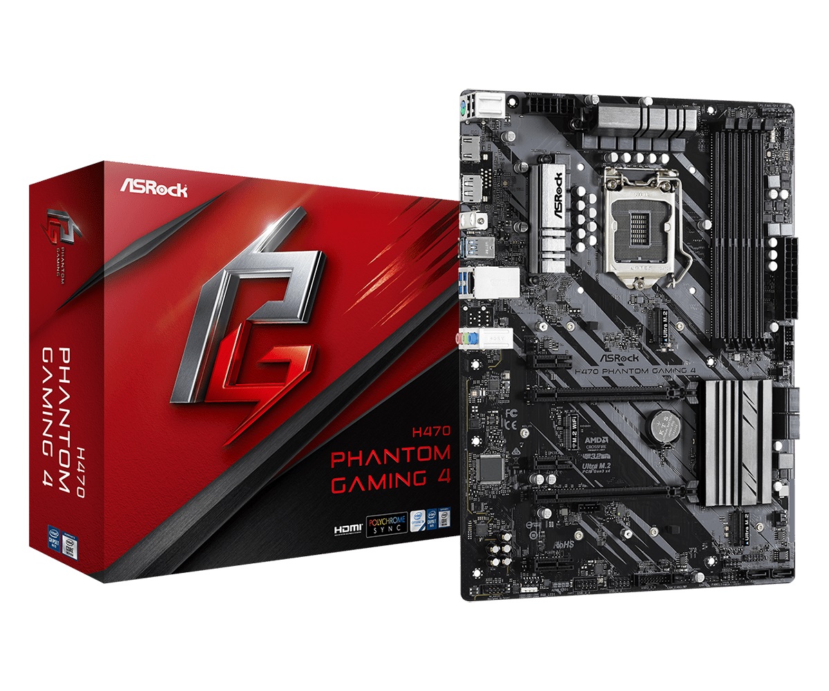 Дънна платка ASROCK H470 Phantom Gaming 4