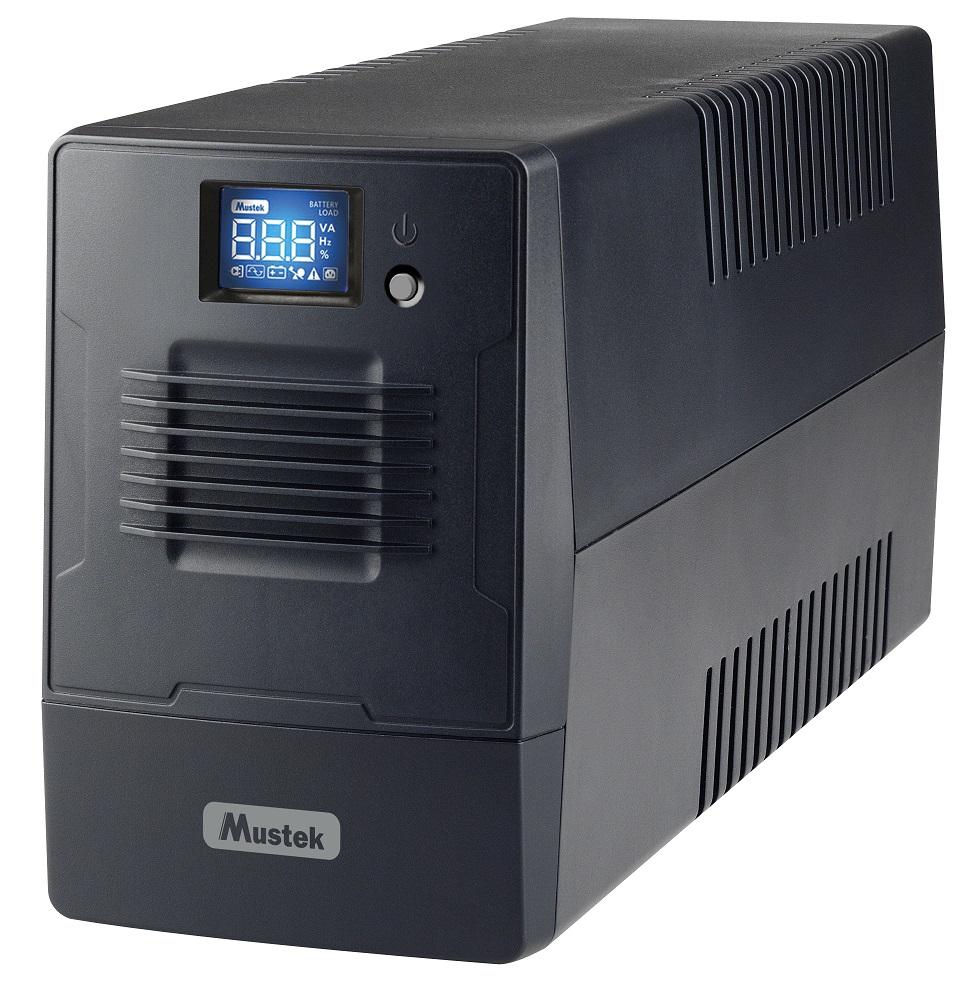 UPS MUSTEK PowerMust 800-LCD-LI-T10, 800VA/480W Schuko (шуко), LCD, Line-Interactive
