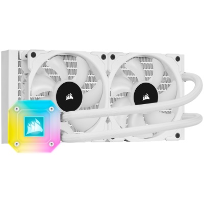 Охладител за процесор CORSAIR iCUE H100i ELITE CAPELLIX WHITE 240mm