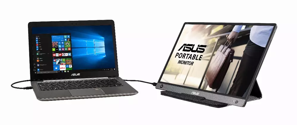 Монитор ASUS 15.6" ZenScreen MB16AH, FHD (1920x1080), IPS, 60Hz, USB Type-C, Micro-HDMI