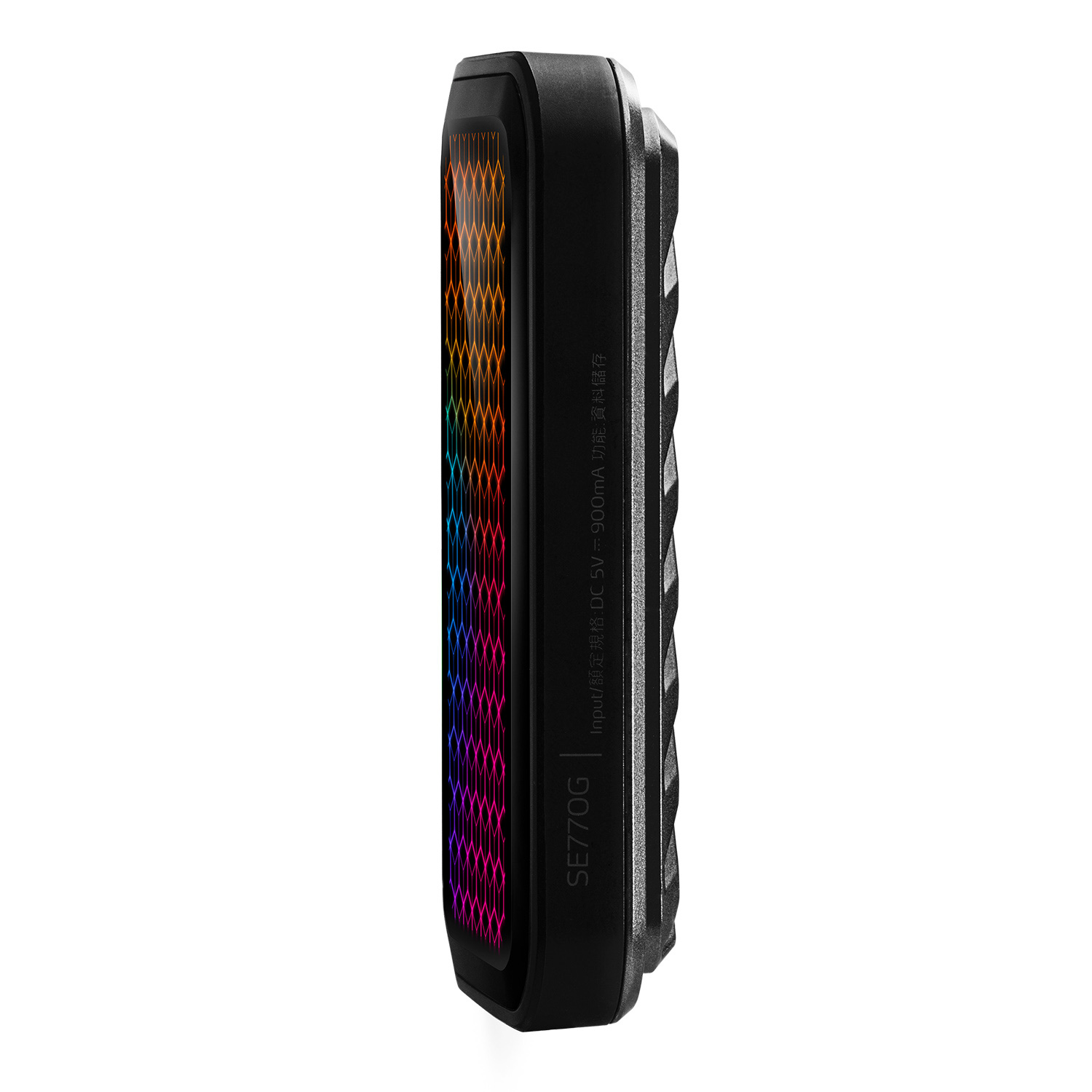 Външен диск SSD Adata SE770G 1TB NVMe USB Type-C RGB - ASE770G-1TU32G2-CBK