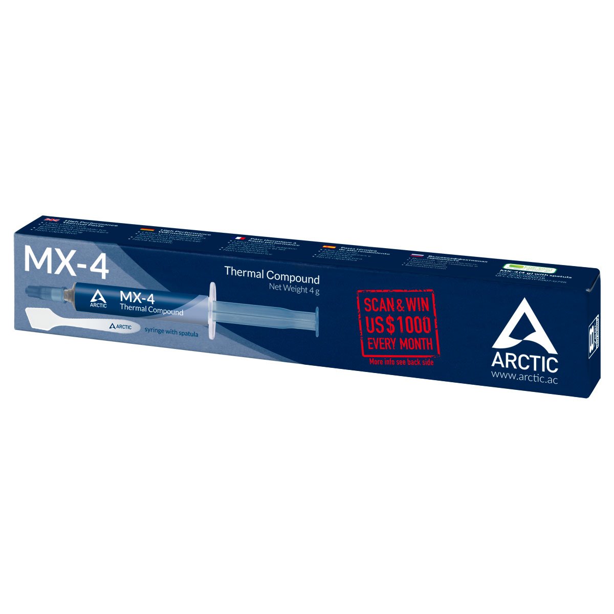 Tермо паста Arctic MX-4 Thermal Compound 4g + Spatula 
