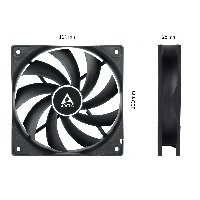 Вентилатор Arctic F12 Silent Fan Black - 120mm/800rpm