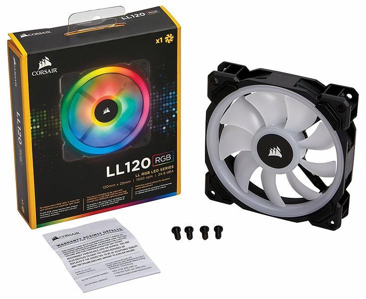 Вентилатор Corsair LL120 RGB 120mm RGB LED PWM Single Pack - CO-9050071-WW