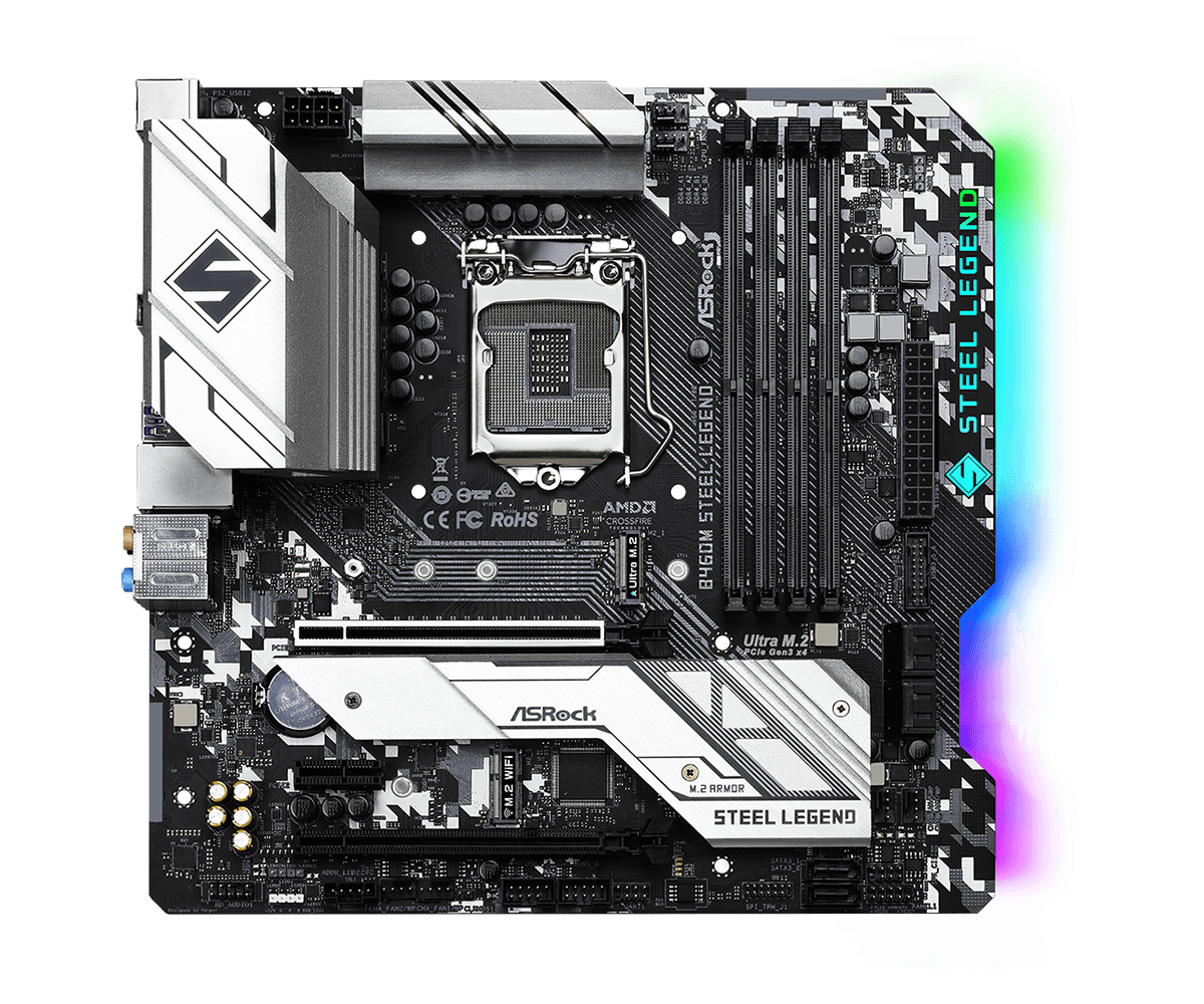 Дънна платка Asrock B460M STEEL LEGEND, socket 1200