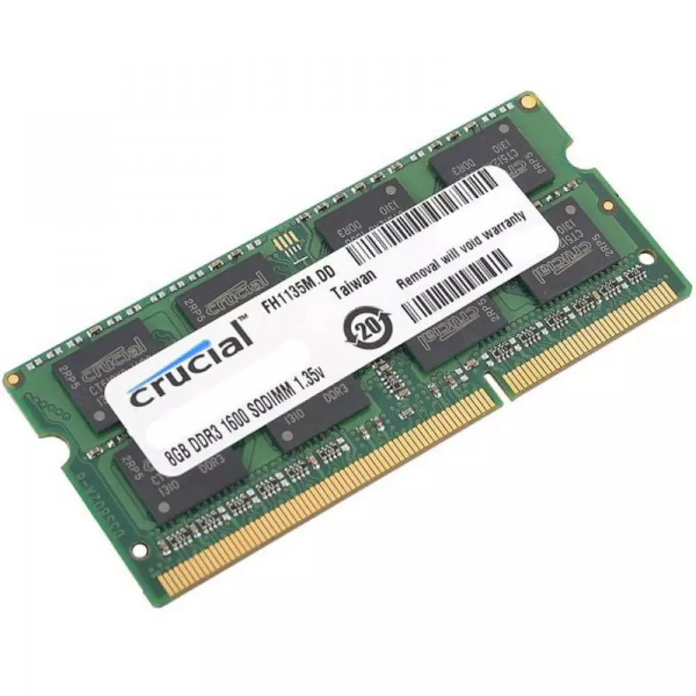 Памет Crucial 8GB 1600MHz CL11 DDR3L SODIMM 1.5V/1.35V dual voltage