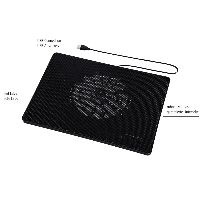 Охладител за лаптоп HAMA Slim, Вентилатор, 13.3" - 15.6", Черен