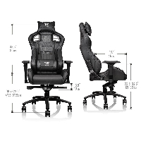 Геймърски стол TteSports X Fit 100, Черен