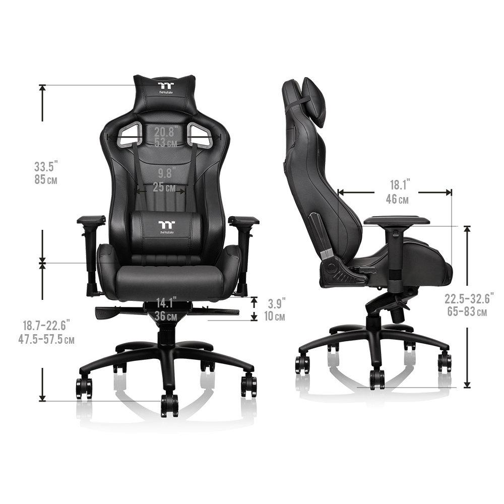 Геймърски стол TteSports X Fit 100, Черен