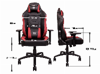 Геймърски стол TteSports U Comfort Черен/Червен