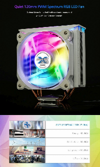 Охладител за процесор Zalman CNPS10X OPTIMA II WHITE RGB
