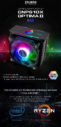 Охладител за процесор Zalman CNPS10X OPTIMA II BLACK RGB