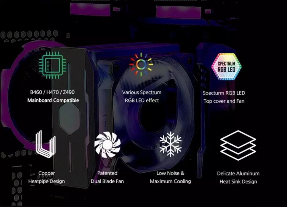 Охладител за процесор Zalman CNPS10X OPTIMA II BLACK RGB