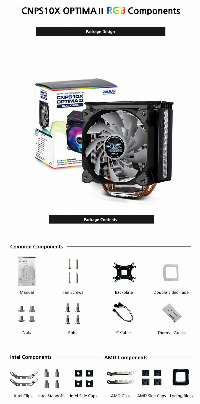 Охладител за процесор Zalman CNPS10X OPTIMA II BLACK RGB