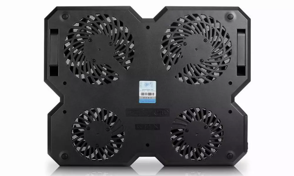 Охладител за лаптоп DeepCool Multi Core X6, 15.6", 2x140+100 mm, Черен