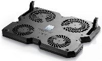 Охладител за лаптоп DeepCool Multi Core X6, 15.6", 2x140+100 mm, Черен