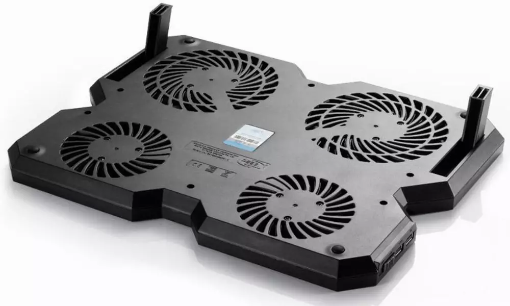 Охладител за лаптоп DeepCool Multi Core X6, 15.6", 2x140+100 mm, Черен