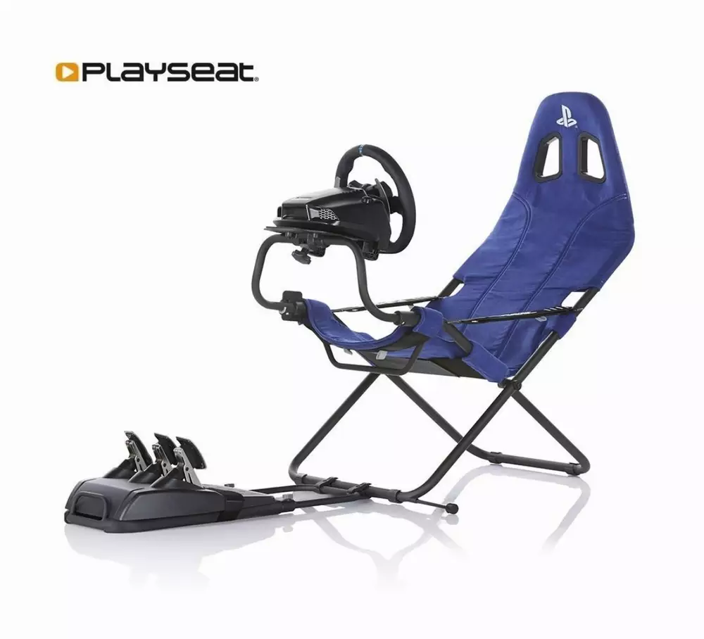 Геймърски стол Playseat Challenge Playstation Edition - Син
