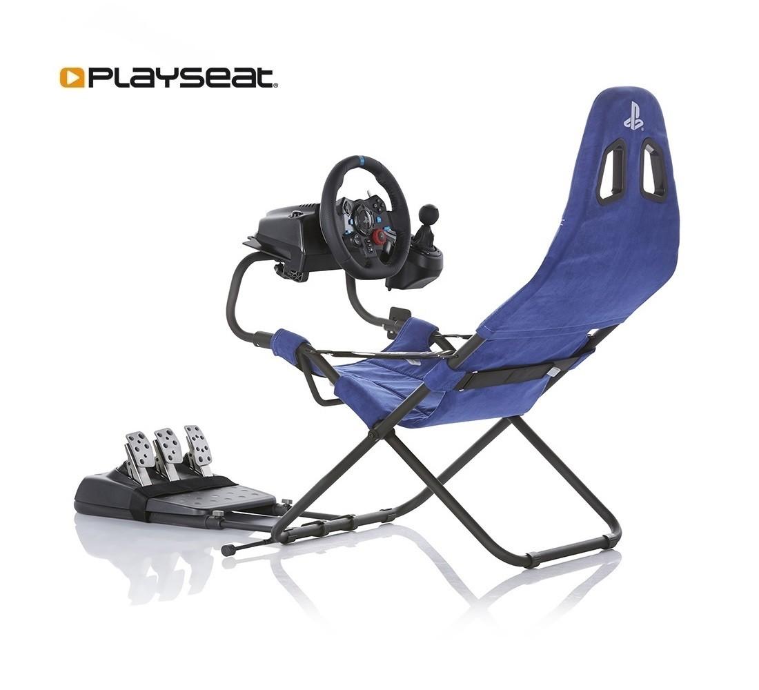 Геймърски стол Playseat Challenge Playstation Edition - Син