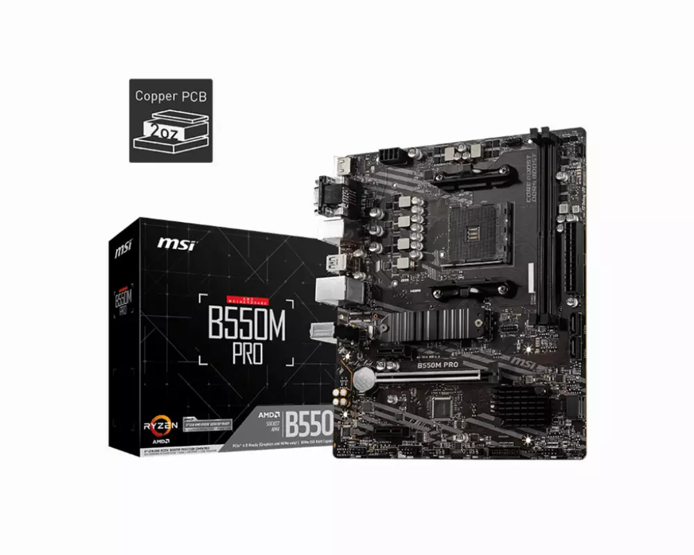 Дънна платка MSI B550M PRO