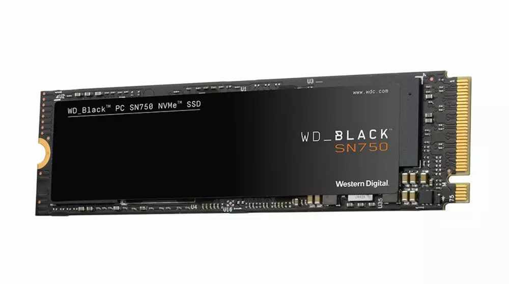 Диск SSD WD BLACK SN750 1TB M.2 2280 PCIe NVMe 3.0 x4