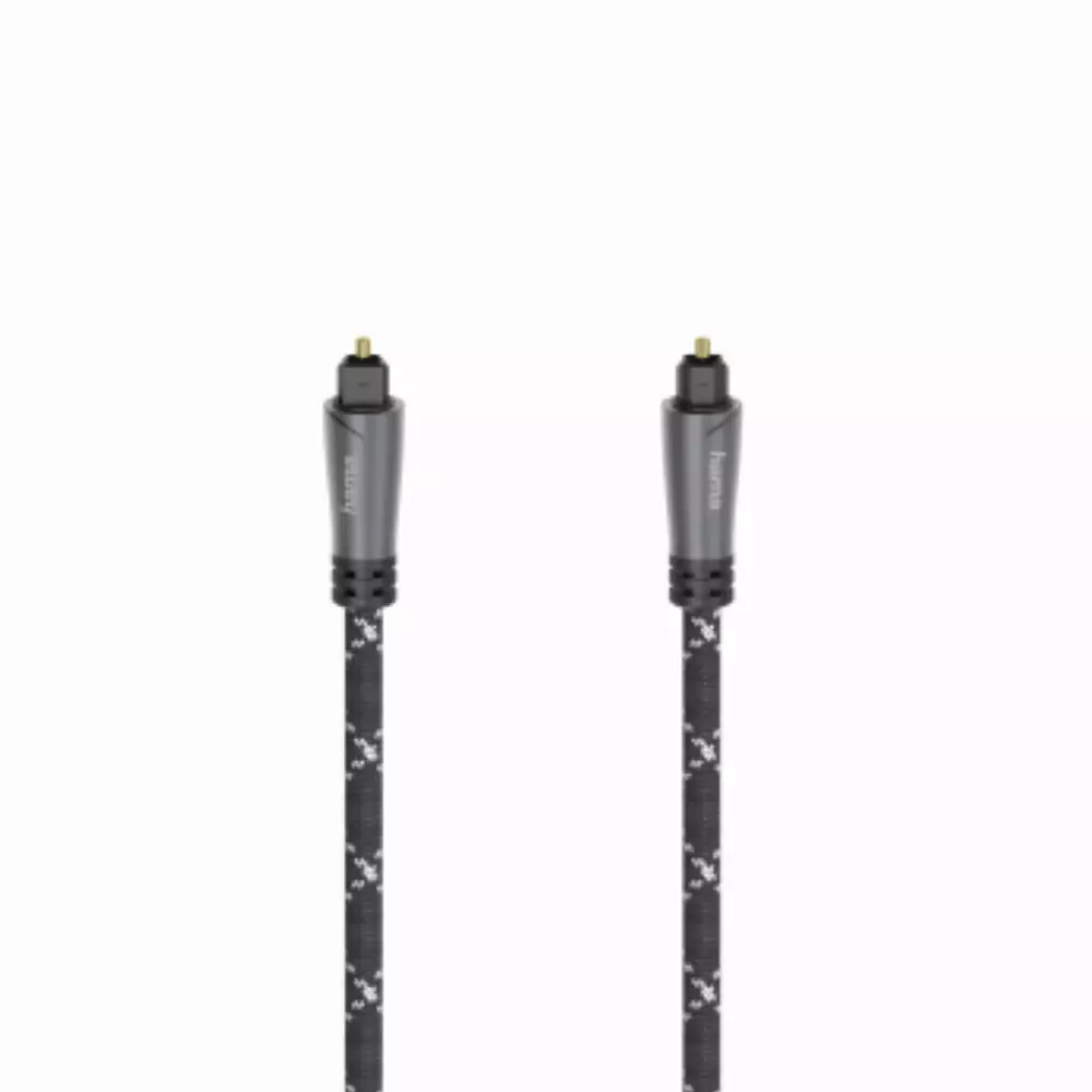 Оптичен аудио кабел HAMA ODT plug (Toslink), метал, 1.5 м