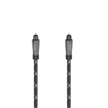 Оптический аудио кабель HAMA ODT plug (Toslink), металл, 1.5 м