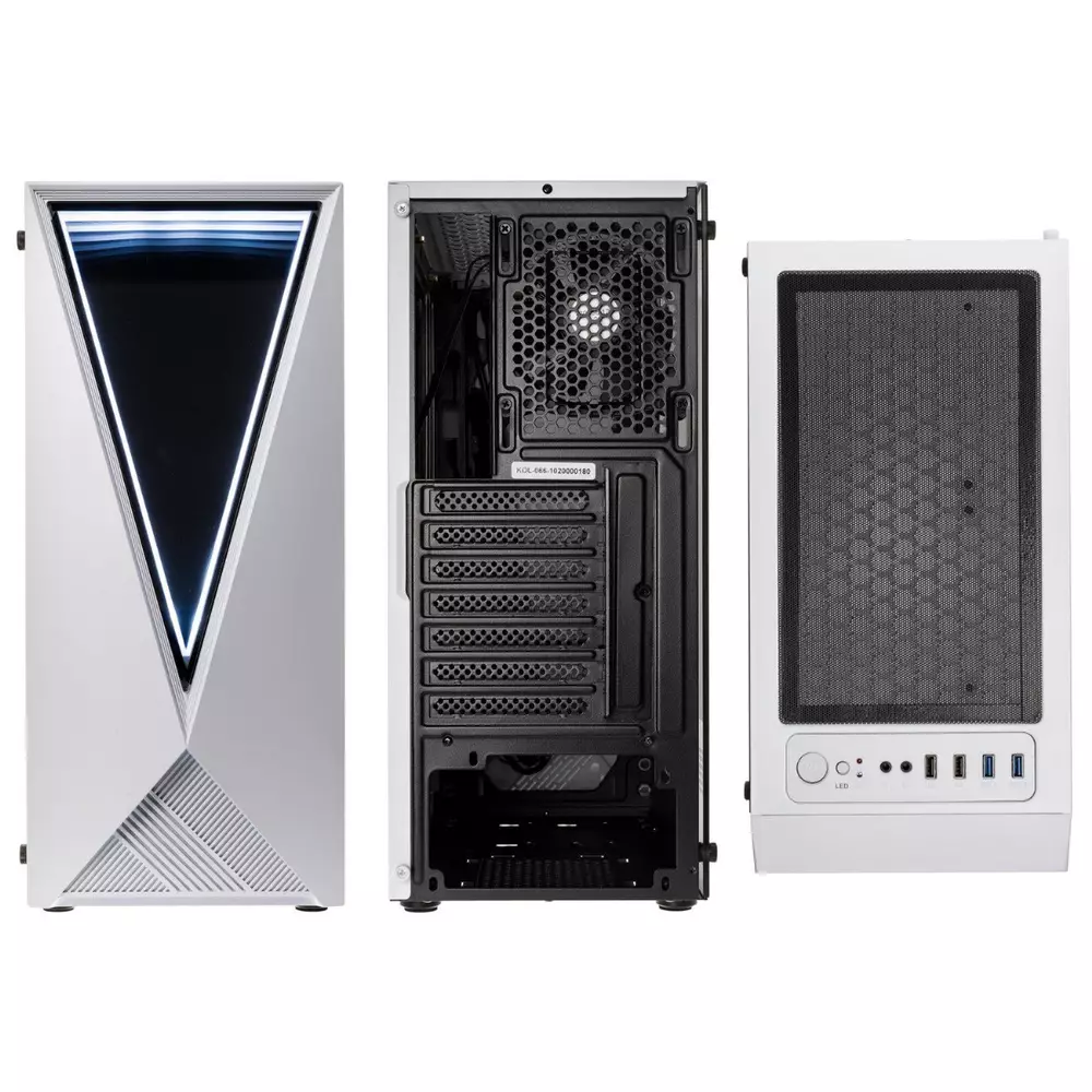 Кутия Kolink Void RGB TG Midi-Tower White Window ATX