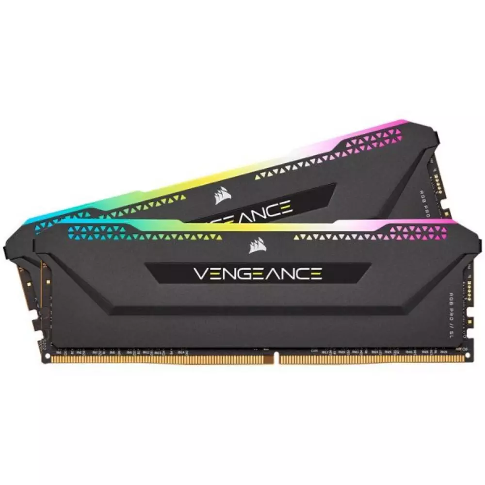 Памет Corsair Vengeance RGB PRO SL 16GB (2x8GB)  3600MHz CL18 Black - CMH16GX4M2Z3600C18