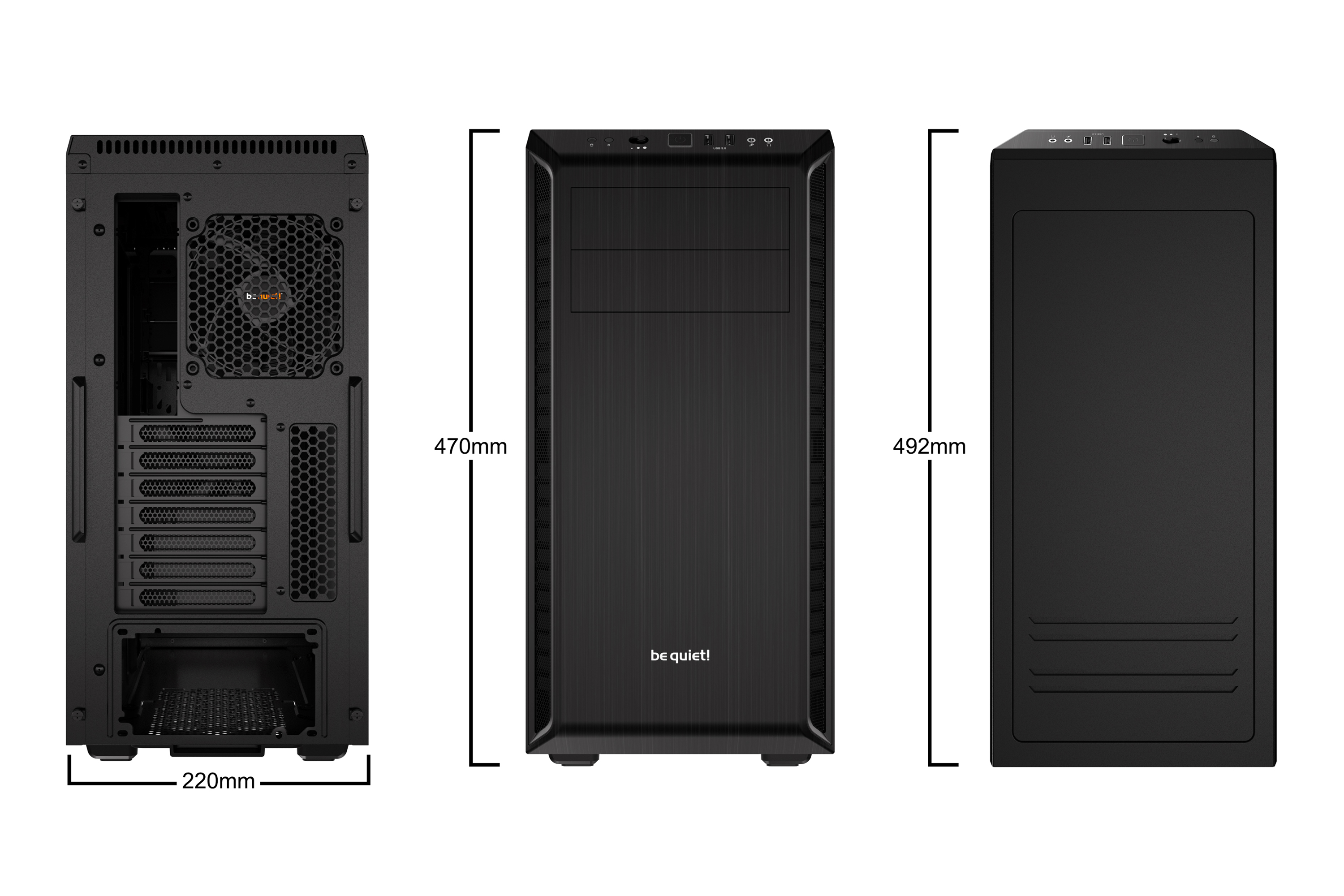 Кутия be quiet! PURE BASE 600 Black - BG021