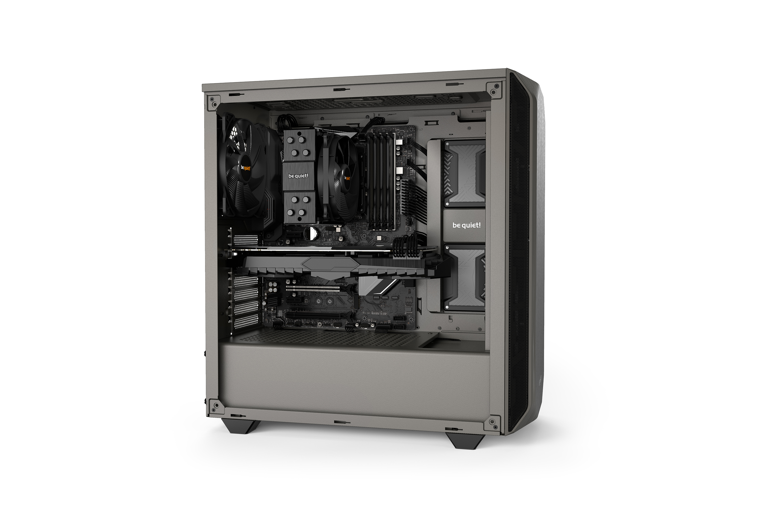 Кутия be quiet! PURE BASE 500 Metallic Gray - BG036