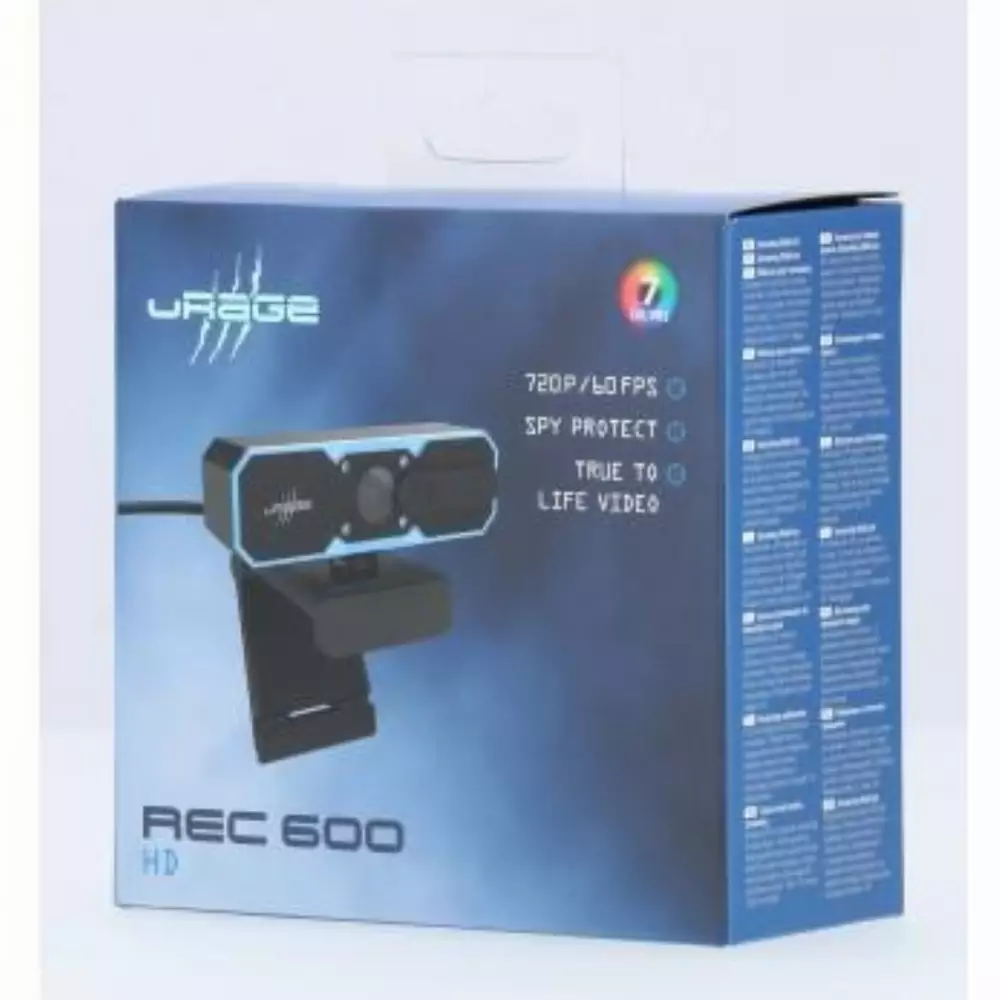 Уеб камера HAMA uRage REC 600 HD, стриминг, микрофон, Черна