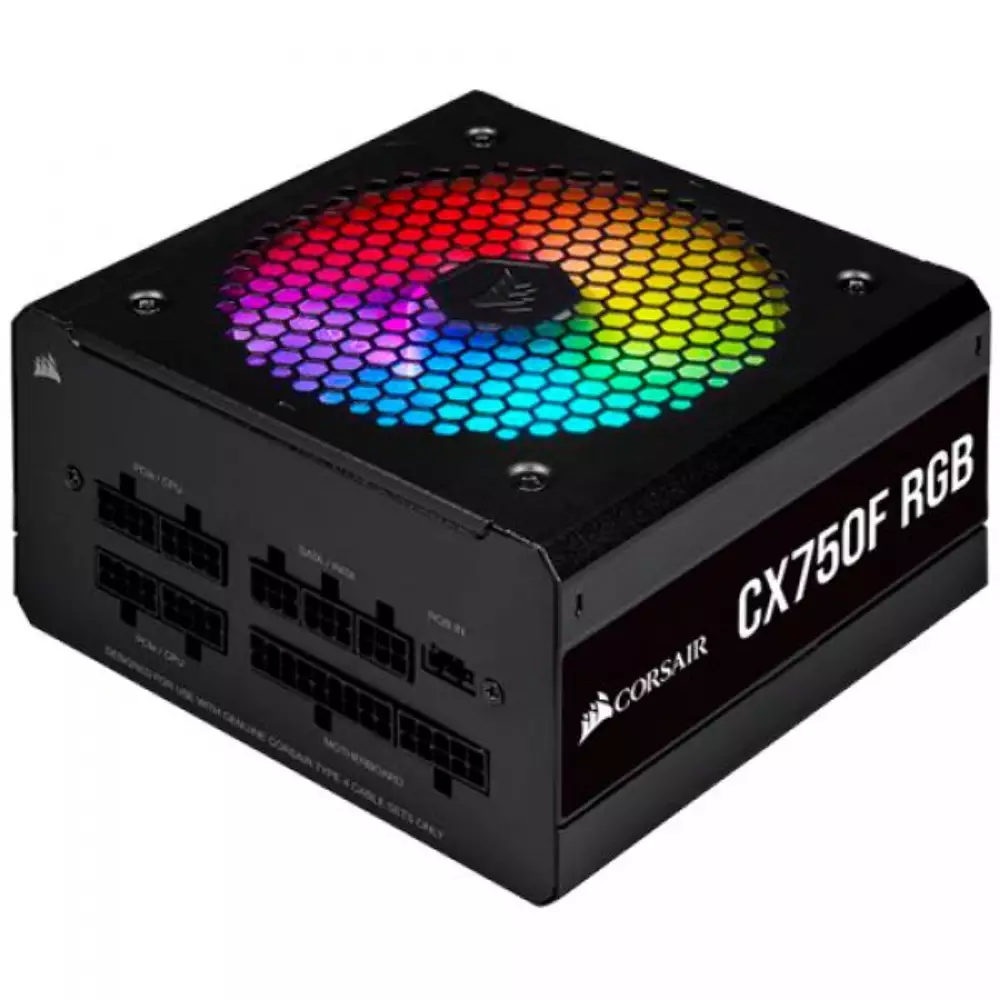 Захранване Corsair PSU CX750F 750W RGB 80+ Bronze 
