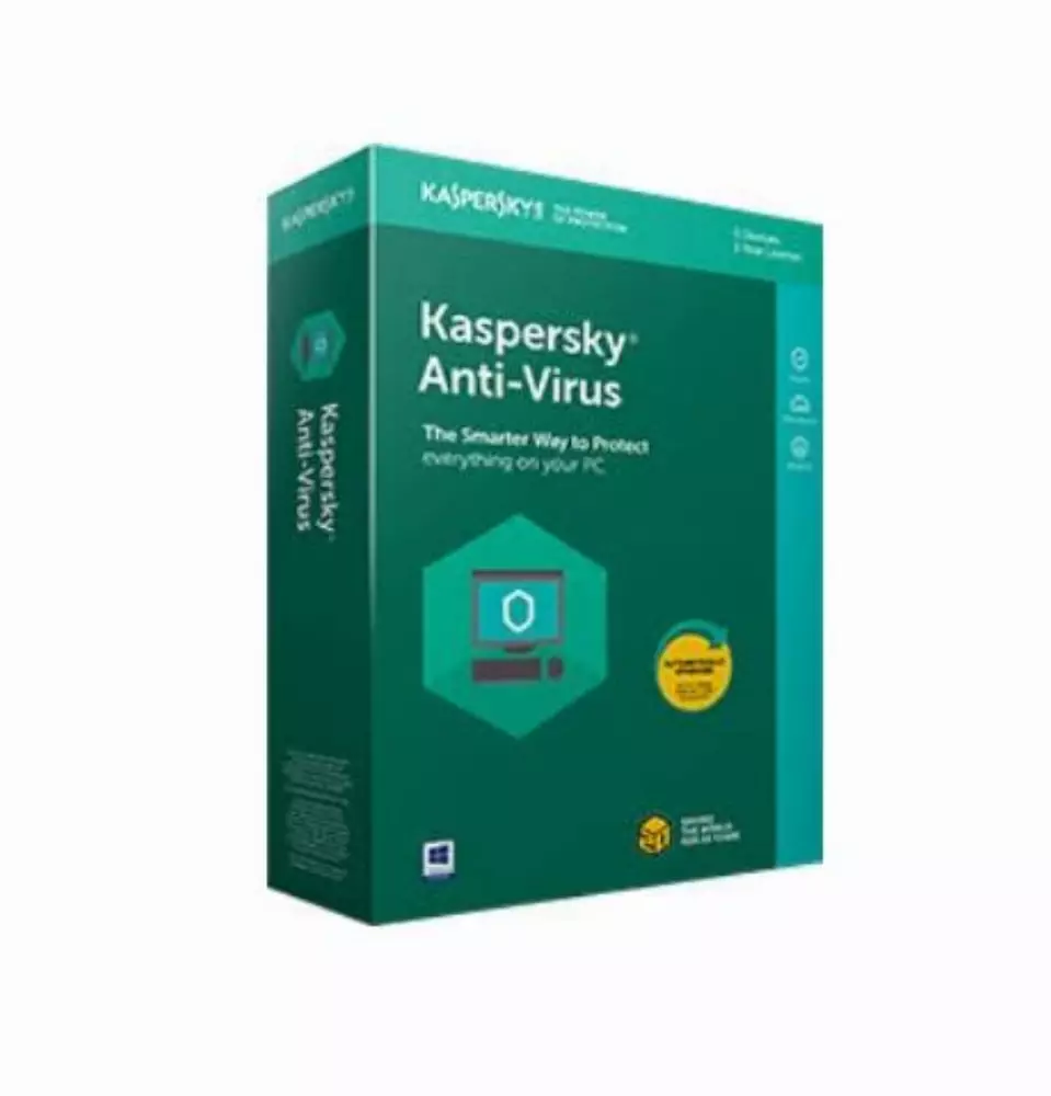 Антувирусен софтуер Kaspersky Essential 1 PC лиценз 1 година стикер