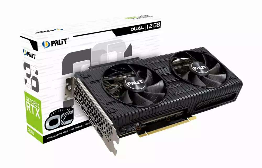 Видео карта Palit GeForce RTX 3060 Dual OC 12GB