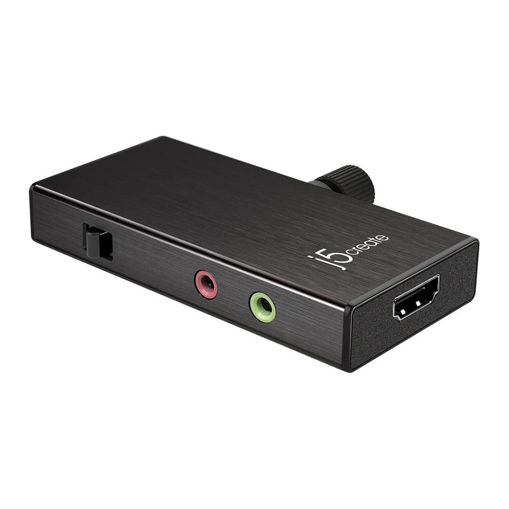Кепчер адаптер j5 create JVA02, HDMI  към USB-C, Тype-C с PD (Power delivery)