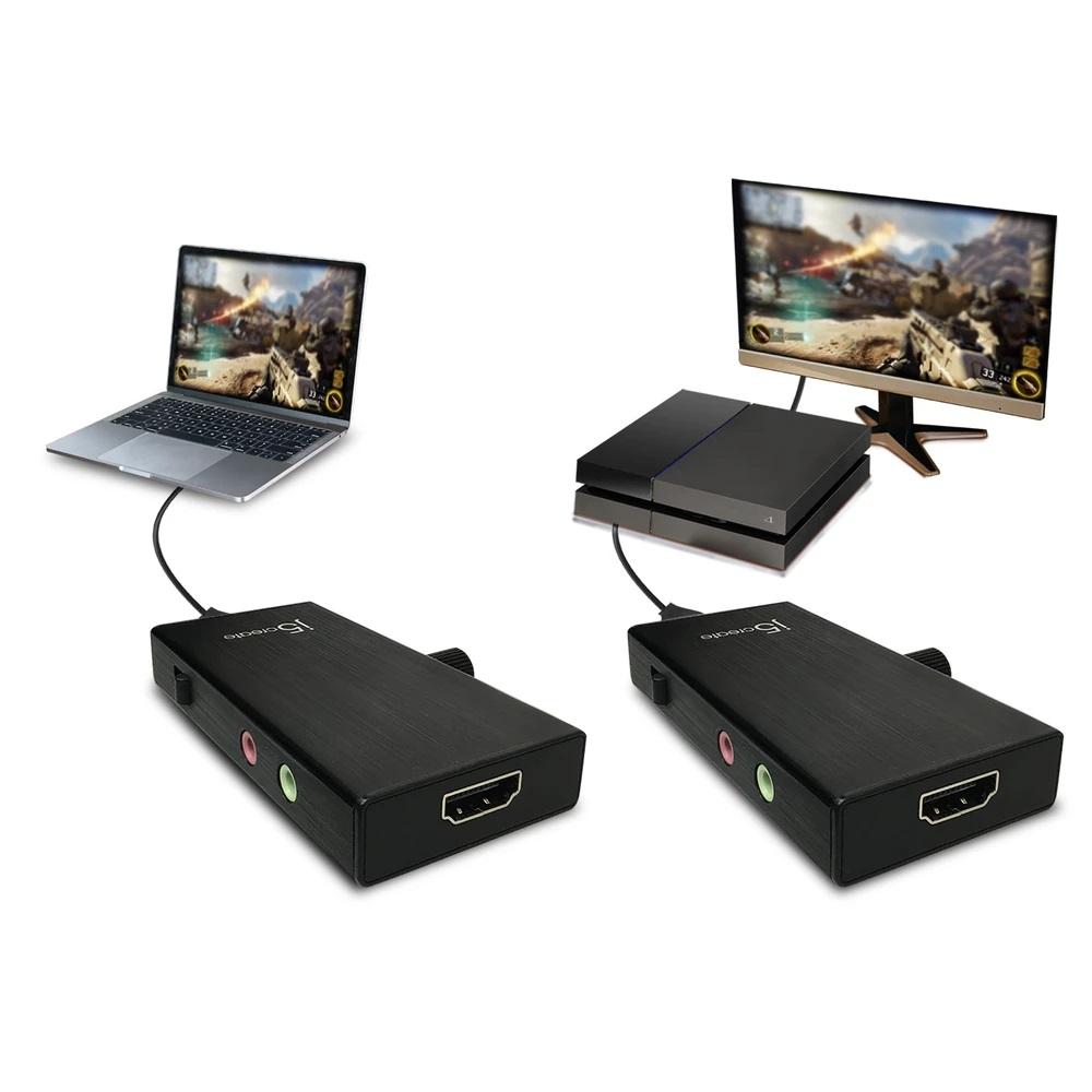 Кепчер адаптер j5 create JVA02, HDMI  към USB-C, Тype-C с PD (Power delivery)
