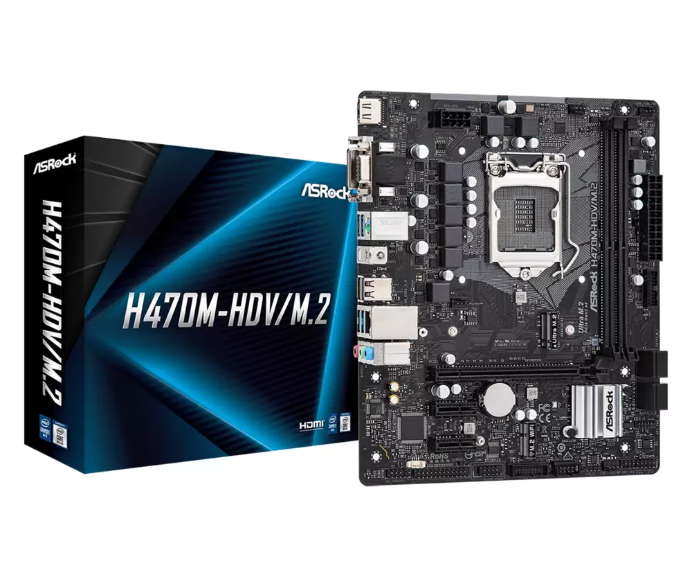 Дънна платка Asrock H470M-HDV/M.2