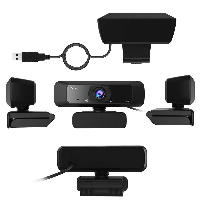 Уеб камера j5create JVCU100, HD, микрофон, USB, 360&deg; Rotation, Черен