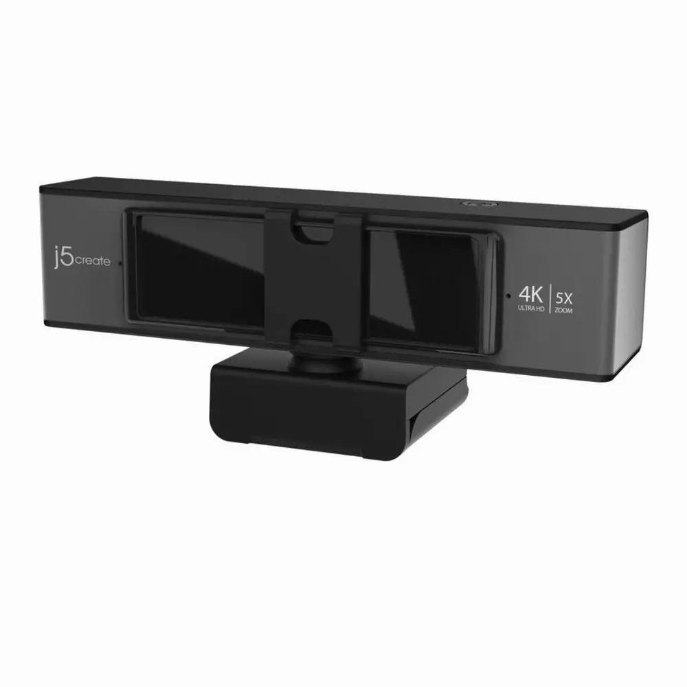 Уеб камера j5create JVCU435 4К UltraHD USB 360° Rotation 5x Digital Zoom Черен