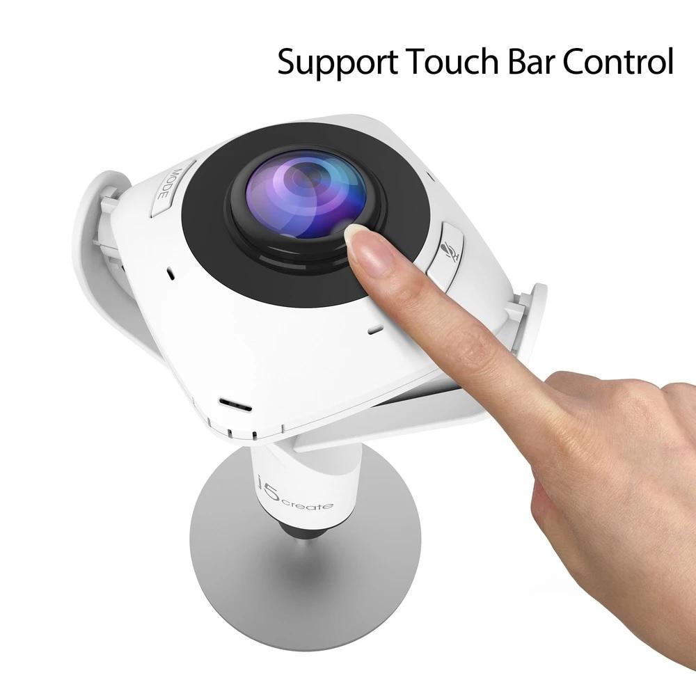 Уеб камера j5create JVCU360, UltraHD, микрофон, USB, 360° All Around, Черен