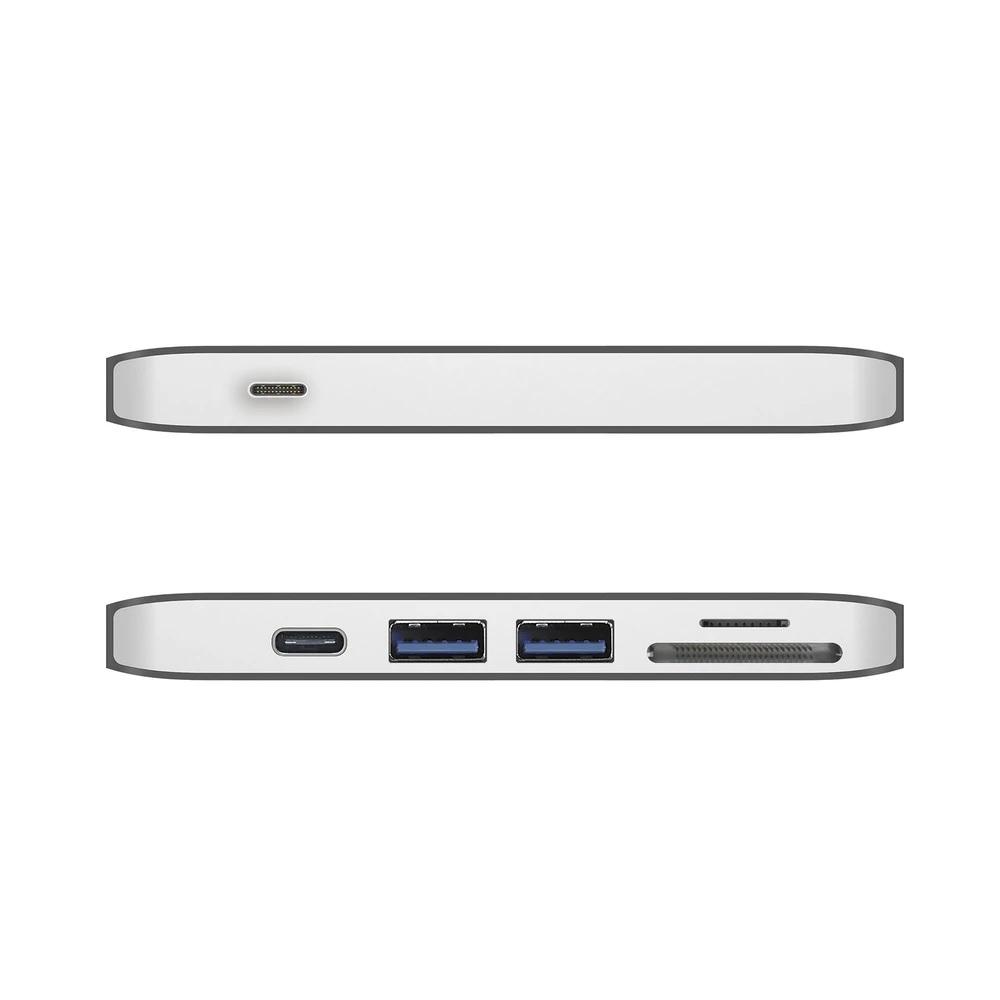 Докинг станция j5create JCD386, USB-C, 2 x HDMI, USB 3.0 PD, Сребрист
