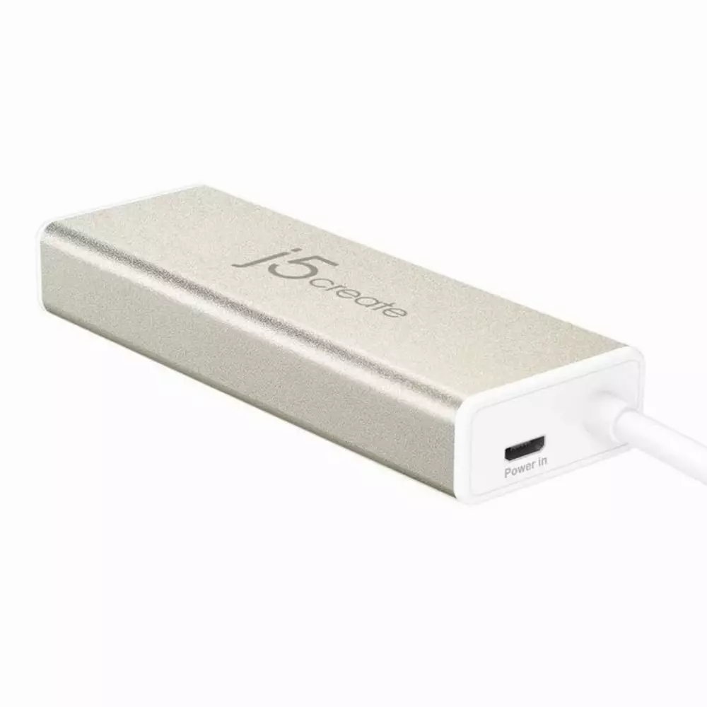 Хъб 4-портов J5create JCH347, USB-C 3.1,  USB-A 3.0, SD/Micro SD Card Reader