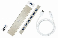 Хъб 7-портов J5 Create JCH377, USB 3.0, 1:7, Бял