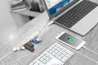 Хъб 7-портов J5 Create JCH377, USB 3.0, 1:7, Бял