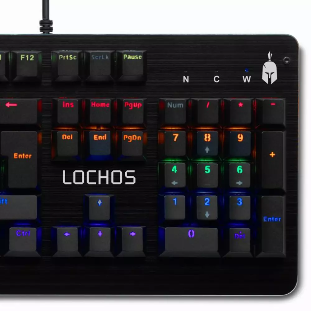 Механична Геймърскa клавиатура Spartan Gear Lochos, Xinda Blue