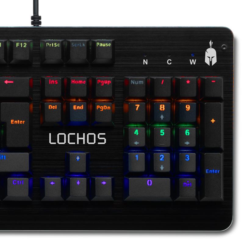 Механична Геймърскa клавиатура Spartan Gear Lochos, Xinda Blue